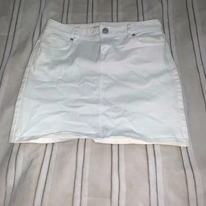 Loft white mini skirt